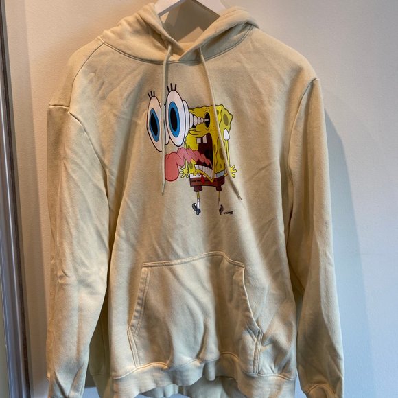 Yellow Cream SpongeBob Regular Fit Hoodie - Picture 3 of 4